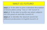 WALT: EL FUTURO