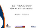 SSI / ISA Merger General Information