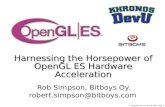 Harnessing the Horsepower of OpenGL ES Hardware Acceleration
