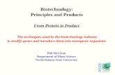 Biotechnology: Principles and Products