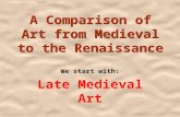 A Comparison of Art from Medieval to the Renaissance