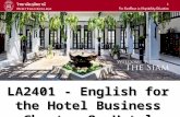 LA2401 - English for the Hotel Business Chapter 2: Hotel Facilities