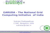 GARUDA - The National Grid Computing Initiative  of India