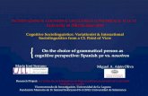 On the choice of grammatical person as cognitive perspective: Spanish  yo  vs.  nosotros
