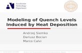 Modeling of Quench Levels Induced by Heat Deposition