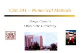 CSE 541 – Numerical Methods