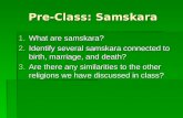 Pre-Class:  Samskara