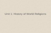 Unit 1: History of World Religions