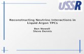 Reconstructing Neutrino Interactions in Liquid Argon TPCs Ben Newell  Steve Dennis