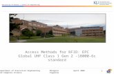 Access Methods for RFID: EPC Global UHF Class 1 Gen 2 -18000-6c standard