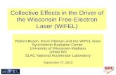 Collective Effects in the Driver of the Wisconsin Free-Electron Laser (WiFEL)