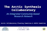 An Integrated Community-based  Research Network