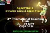 BASKETBALL  Dynamic Game & Speed Training  3 rd  International Coaching Clinic 22 – 24  June