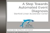 A Step Towards Automated Event Diagnosis Stanford Linear Accelerator Center
