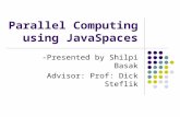 Parallel Computing using JavaSpaces