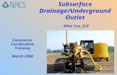 Subsurface Drainage/Underground Outlet