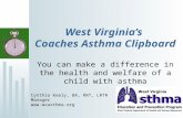 West Virginia’s  Coaches Asthma Clipboard