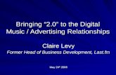 Bringing “2.0” to the Digital Music / Advertising Relationships