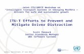 ITU-T Efforts to Prevent and  Mitigate Driver Distraction