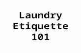 Laundry Etiquette 101