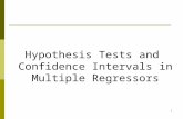 Hypothesis Tests and Confidence Intervals in Multiple Regressors