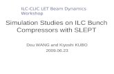 Simulation Studies on ILC Bunch Compressors with SLEPT