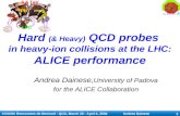 Hard  (& Heavy)  QCD probes  in heavy-ion collisions at the LHC: ALICE performance