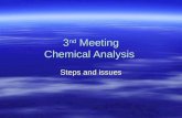 3 nd Meeting Chemical Analysis