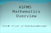 ASFMS  Mathematics Overview