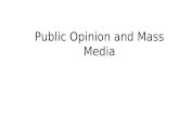 Public Opinion and Mass Media