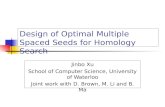 Design of Optimal Multiple Spaced Seeds for Homology Search