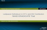 Ledipasvir-Sofosbuvir in GT-1 and HIV Coinfection ERADICATE Trial