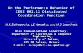 On the Performance Behavior of IEEE 802.11 Distributed Coordination Function