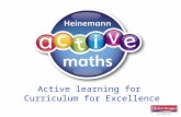 Active learning for  Curriculum for Excellence