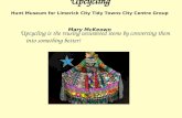 Upcycling Hunt Museum for Limerick City Tidy Towns City Centre Group Mary McKeown