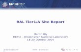 RAL Tier1/A Site Report