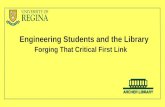 Engineering Students and the Library Forging That Critical First Link