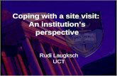 Coping with a site visit:  An institution’s perspective