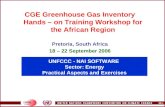 UNFCCC - NAI SOFTWARE  Sector:  Energy Practical Aspects and Exercises