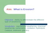 Aim: What is Erosion?