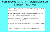 Windows and Introduction to Office Review
