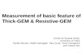 Measurement of basic feature of Thick-GEM & Resistive-GEM