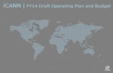 ICANN |  FY14 Draft Operating Plan and Budget