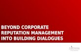 Beyond corporate reputation management into building dialogues