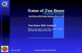 Status of Test Beam