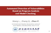 Automated Detection of Vulnerabilities    Based on Program Analysis  and Model Checking