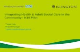 Integrating Health & Adult Social Care in the Community– N19 Pilot