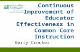 Continuous Improvement of Educator Effectiveness in Common Core Instruction