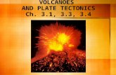 VOLCANOES  AND PLATE TECTONICS Ch. 3.1, 3.3, 3.4