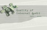 Quality of Internal Audit